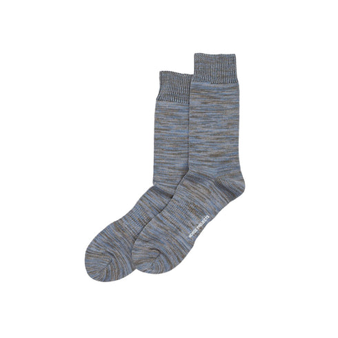 Norse Projects Bjarki Cotton Twist Sock Calcite Blue N82-00047187 Degli Uberti